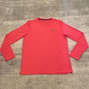 Under Armour Mens Red Long Sleeve ThreadBorne Size Small Shirt.